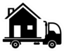 Moving Home Icon Sticker