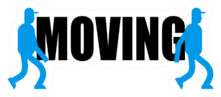 Moving Service Logo Illustration Sticker