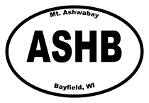 Mt. Ashwabay Oval Sticker
