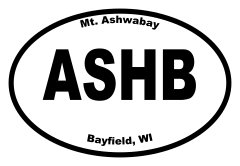 Mt. Ashwabay Oval Sticker