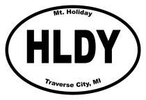 Mt. Holiday Oval Sticker