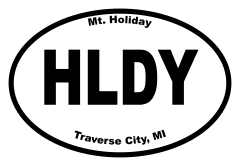 Mt. Holiday Oval Sticker