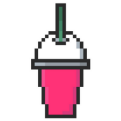Mug Of Tea Bubble Tea Pixel Art Sticker