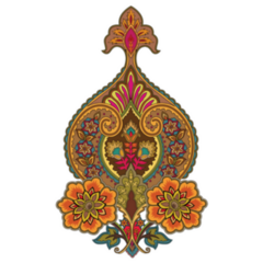 Mughal Art Pattern Morocco Sticker