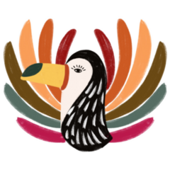 Multi Colored Toucan Sticker