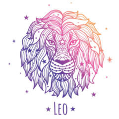 Multi Colorful Zodiac Sign Leo Sticker