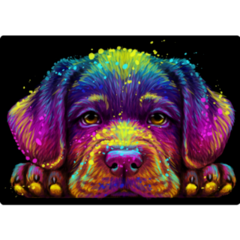  Multicolored Labrador Sticker