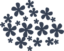 Multiple Plumeria Flowers Sticker