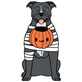 Mummy Pit Bull Sticker