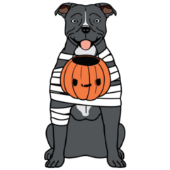 Mummy Pit Bull Sticker