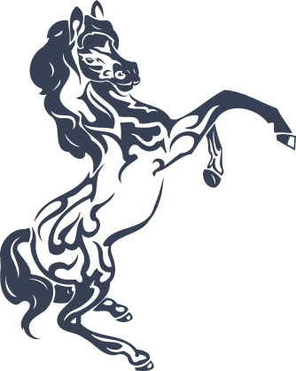 Muscular Horse Sticker