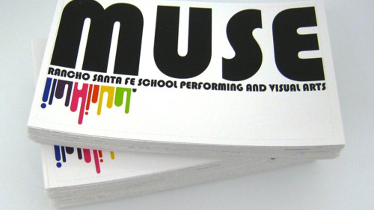 MUSE Custom Rectangle Stickers