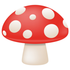 Mushroom Fruit Emoji Fungus Art Sticker