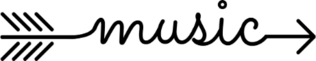 Music Arrow Sticker
