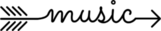 Music Arrow Sticker