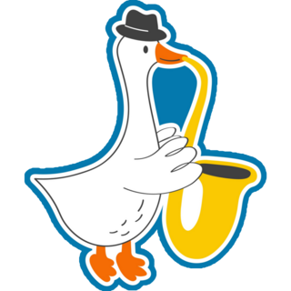 Music Goose Sticker