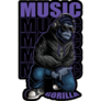 Music Gorilla Sticker