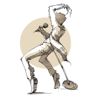 Music Is My Life Musician Singer Illustration Sticker