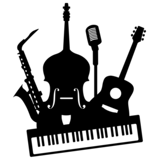 Music Jazz Band Icon Sticker