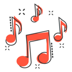 Music Notes Icon Sticker