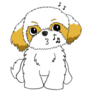 Music Shih Tzu Sticker