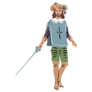 Musketeer Fencer Sticker