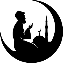 Muslim Praying Transfer Sticker