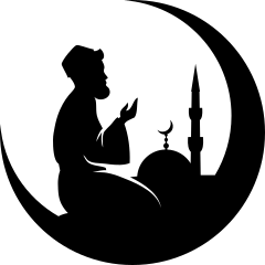 Muslim Praying Transfer Sticker