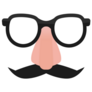 Mustache And Glasses Sticker