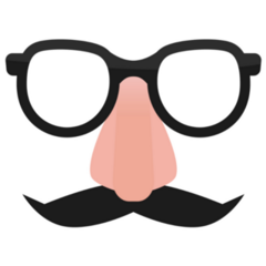 Mustache And Glasses Sticker