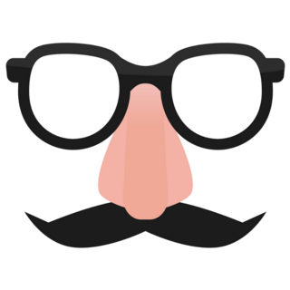 Mustache And Glasses Sticker