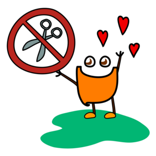 Mustache Character Sticker