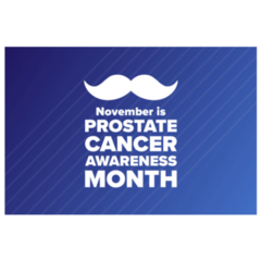Mustache Prostate Cancer Awareness Sticker