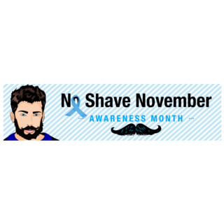 Mustache Season Month Sticker
