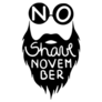 Mustache Silhouette With Lettering Sticker