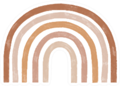 Muted Palette Rainbow Sticker