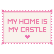 My Castle Cross Stitch Sticker