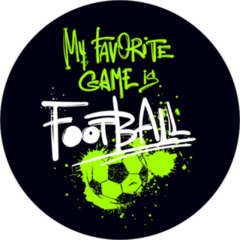 My Favorite Game Is Football Soccer Sticker