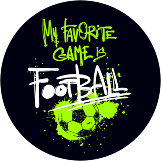 My Favorite Game Is Football Soccer Sticker