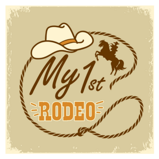 My First Rodeo Cowboy Hat Sticker