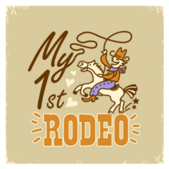 My First Rodeo Cowboy Lasso Sticker