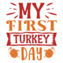 My First Turkey Day Sticker