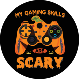 My Gaming Skills Are Scary Halloween Sticker