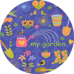 My Garden Summer Pattern Sticker