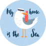 My Home Is The Seagull Sticker