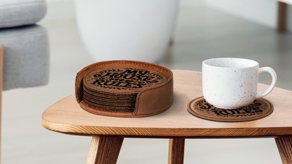 My House My Rules Engraved Coaster Set