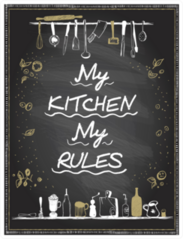 My Kitchen My Rules Chalkboard Sticker