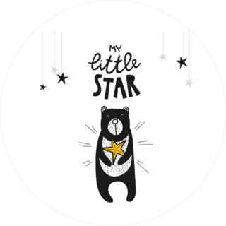 My Little Star Baby Bear Sticker