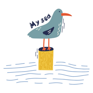 My Sea Seagull Sticker