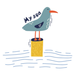 My Sea Seagull Sticker
